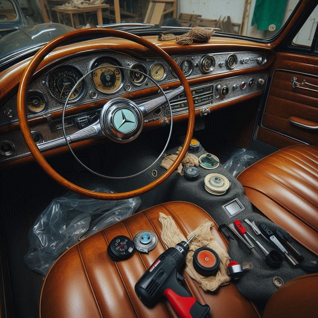 Restoring a Mercedes-Benz Classic Car interior